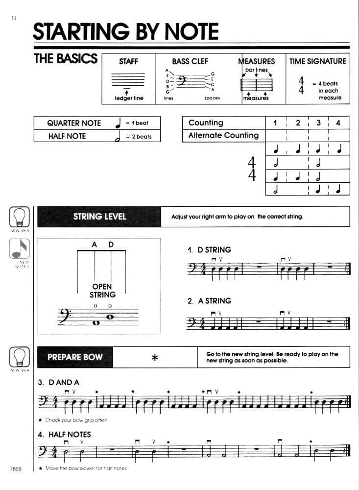 All For Strings Comprehensive String Method - Book 1 for Double Bass by Gerald E Anderson and Robert S Frost