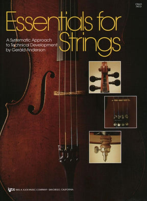Essentials For Strings - A Systematic Approach to Technical Development for Cello by Gerald Anderson