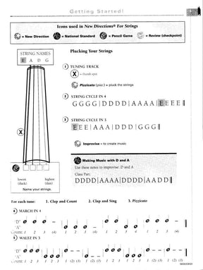 New Directions for Strings, Bass - D Position Book 1 Published by The FJH Music Company Inc