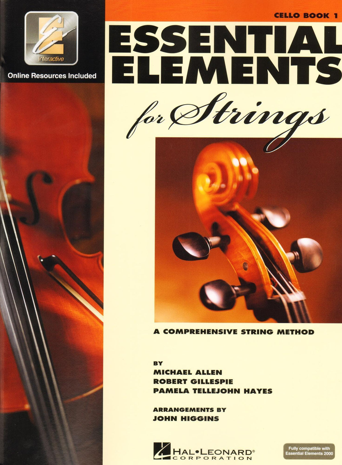 Essential Elements Interactive (formerly 2000) for Strings - Cello Book 1 - by Allen/Gillespie/Hayes - Hal Leonard Publication