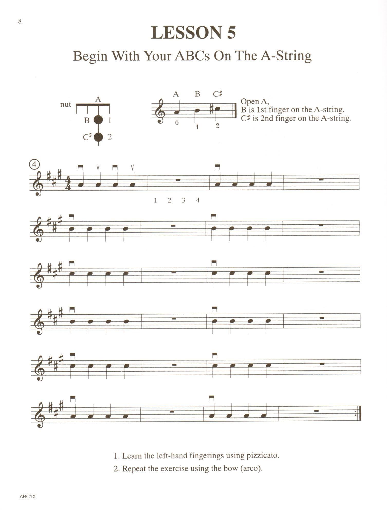 Rhoda, Janice Tucker - The ABCs of Violin for the Absolute Beginner, Book 1 - with Online Audio & Accompaniment - Carl Fischer Edition